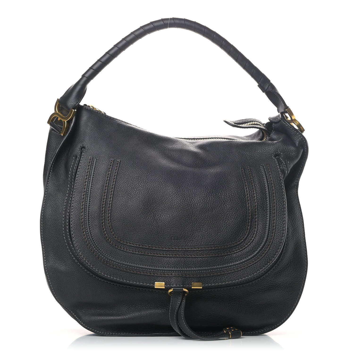 Chloe Calfskin Large Marcie Hobo Black 1 of 4