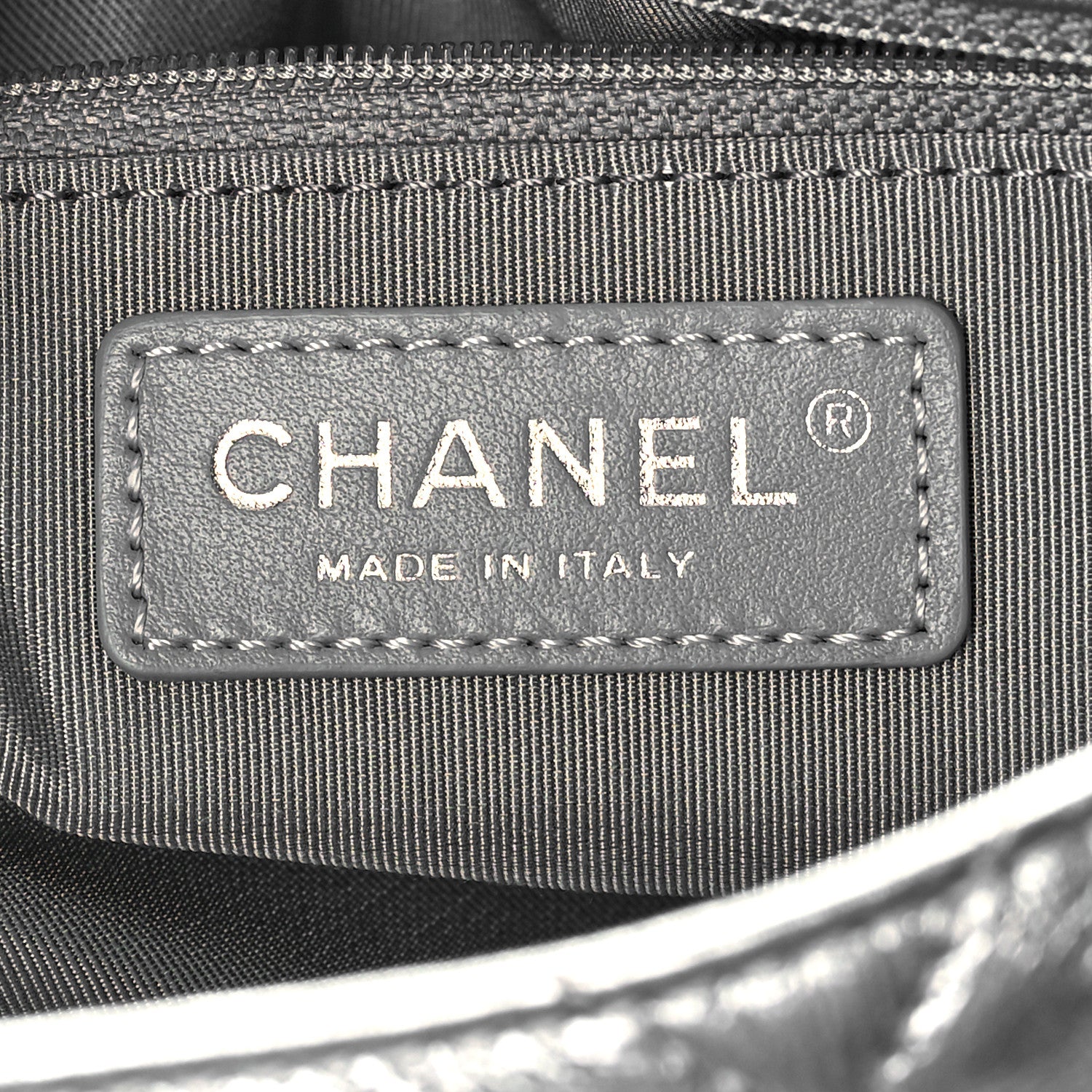 Chanel Metallic Crumpled Calfskin Big Bang Large Flap Bag Silver 6 of 9
