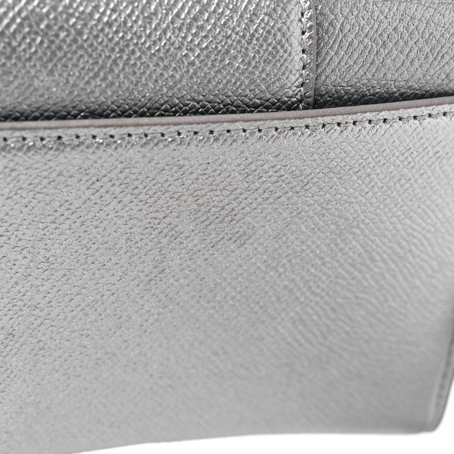 Balenciaga Metallic Grained Calfskin Hourglass Chain Bag Silver 12 of 12