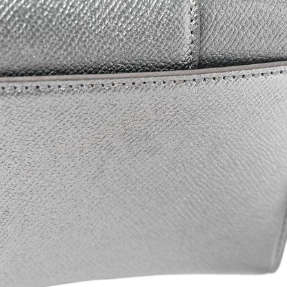 Balenciaga Metallic Grained Calfskin Hourglass Chain Bag Silver 12 of 12