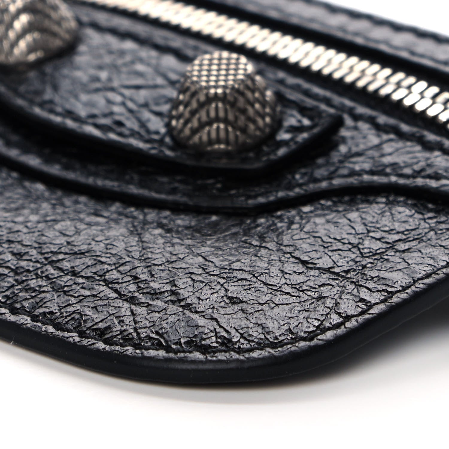 Balenciaga Agneau Giant 12 Silver Hardware Coin Purse Black 9 of 9