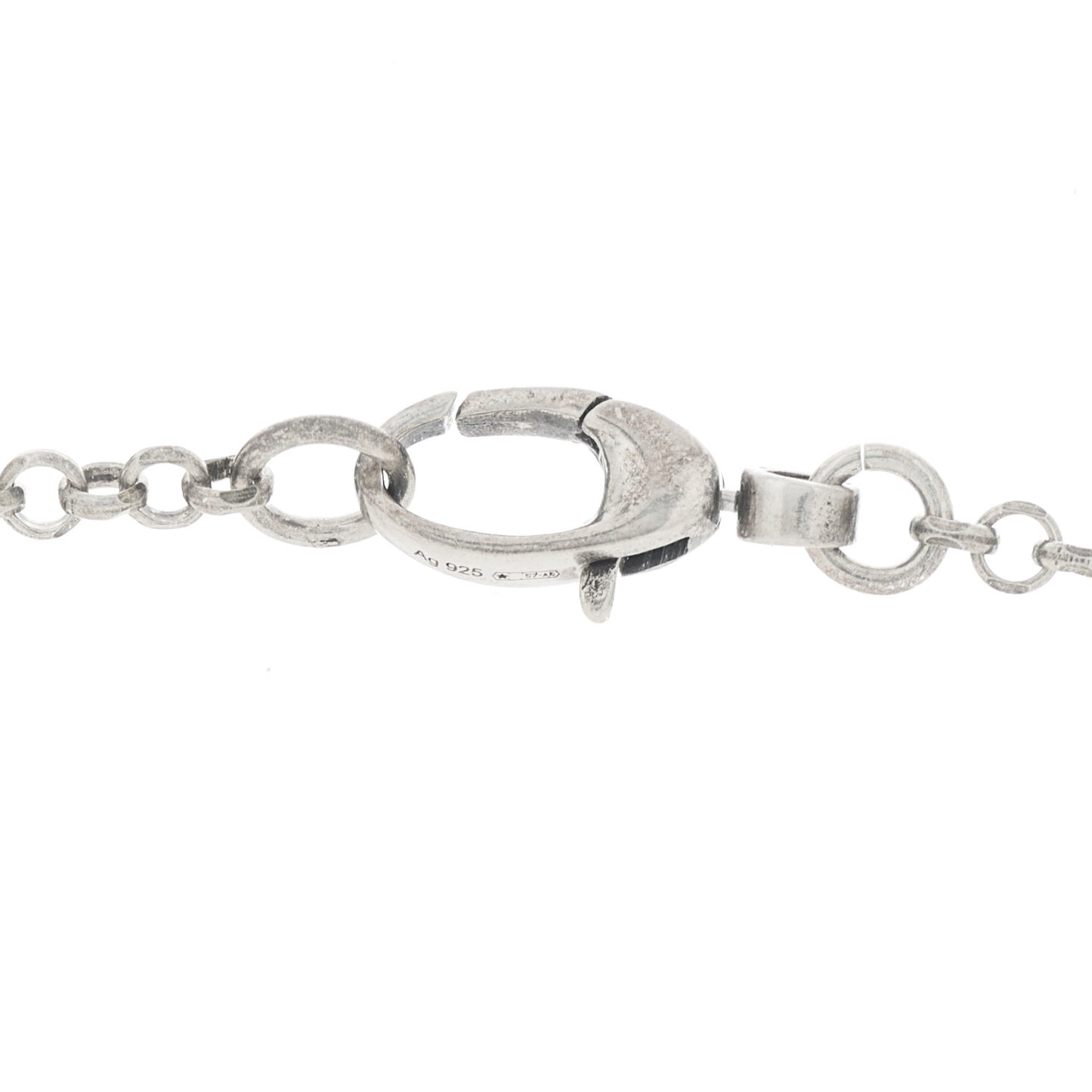 Sterling Silver Double G Key Pendant Necklace