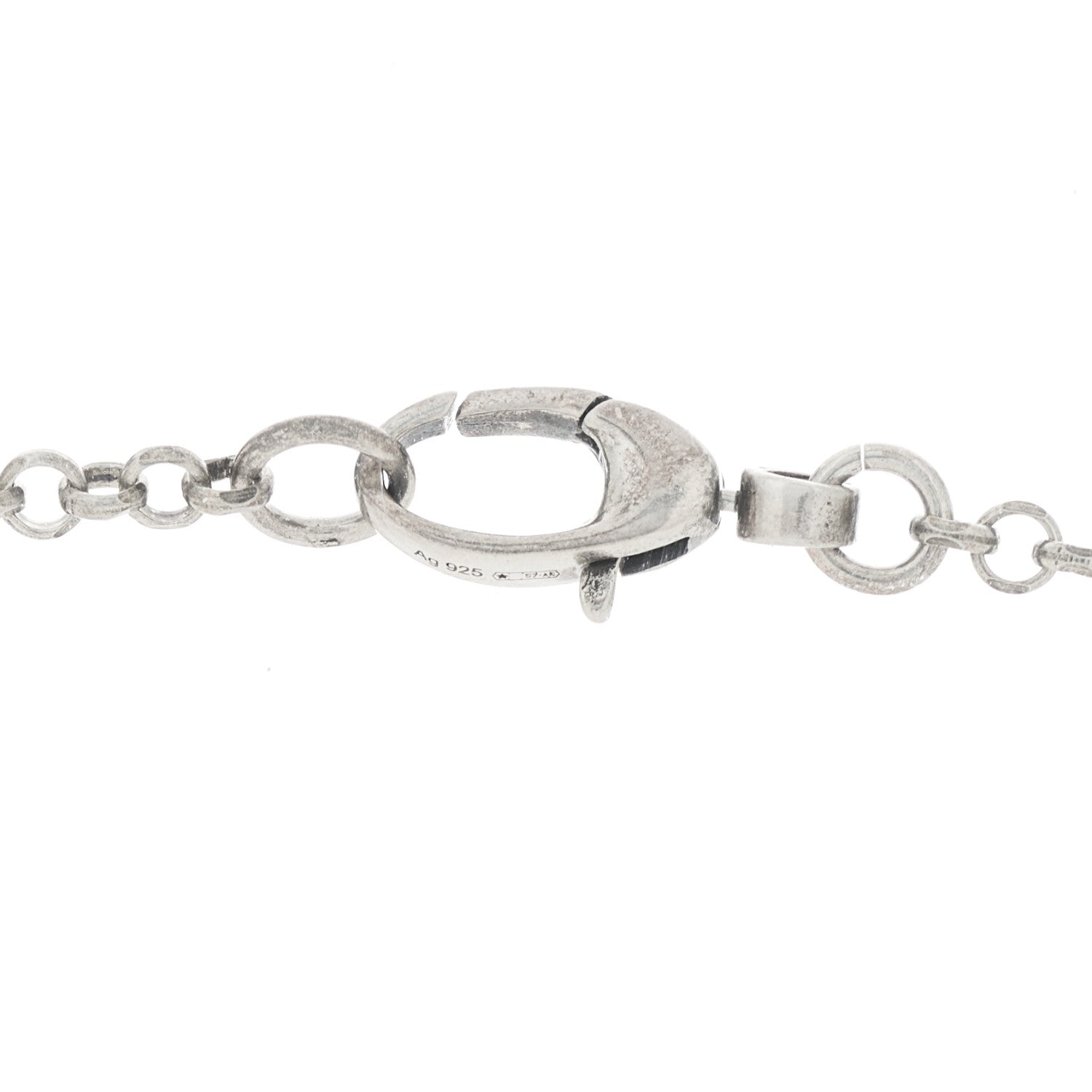 Gucci Sterling Silver Double G Key Pendant Necklace 4 of 5