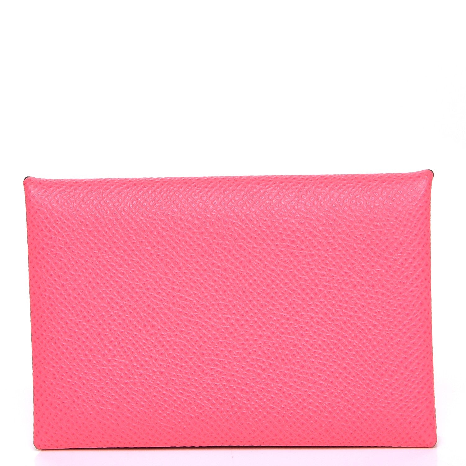 Hermes Epsom Calvi Card Case Rose Azalee 1 of 8