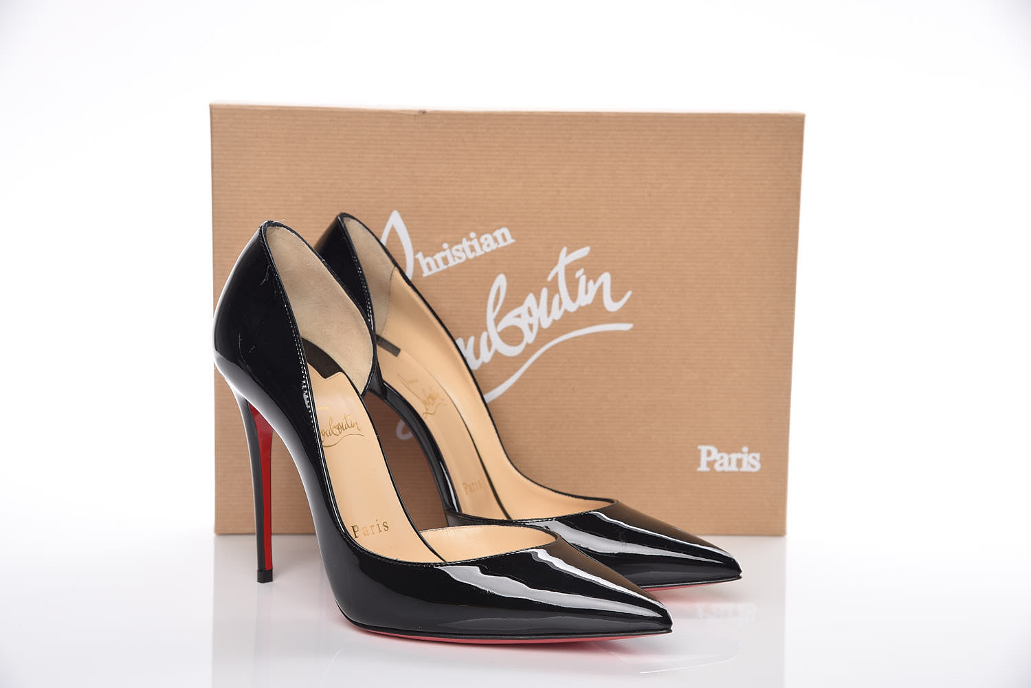 Christian Louboutin Patent Iriza 100 Pumps 37.5 Black 11 of 11