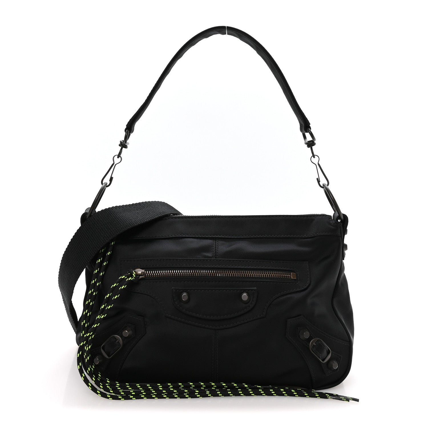 Balenciaga Nylon Classic Hardware Small Le City Moto Black 1 of 9
