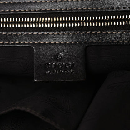 Gucci Monogram Sherry Line Horsebit Tote Dark Brown 6 of 18
