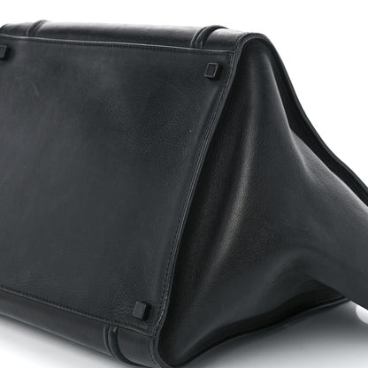 Celine Supple Calfskin Medium Phantom Luggage Black 10 of 15