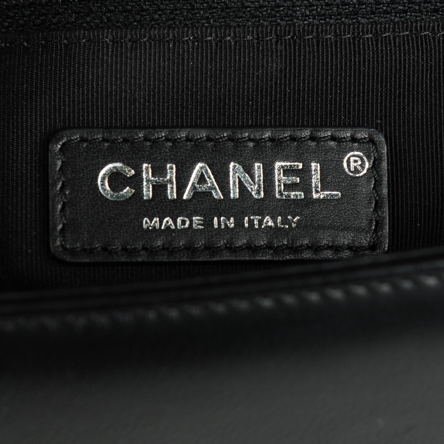 Chanel Calfskin Chevron Quilted New Medium Boy Flap Black 6 of 7