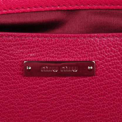 Miu Miu Goatskin Madras Tote Peonia Ametista 6 of 8