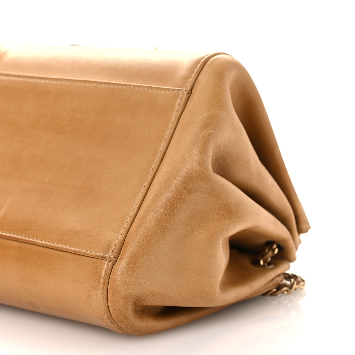 Chanel Lambskin Chocolate Bar Accordion Reissue Flap Beige 11 of 16