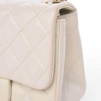 Chanel Lambskin Quilted Mini Square Flap White 14 of 18