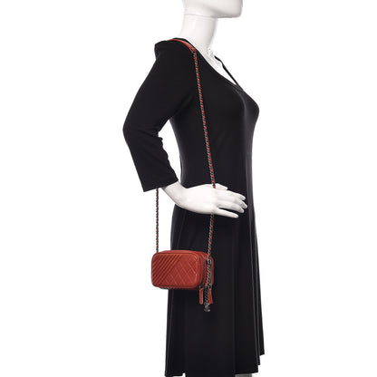 Chanel Lambskin Quilted Mini Coco Boy Camera Case Red 2 of 11