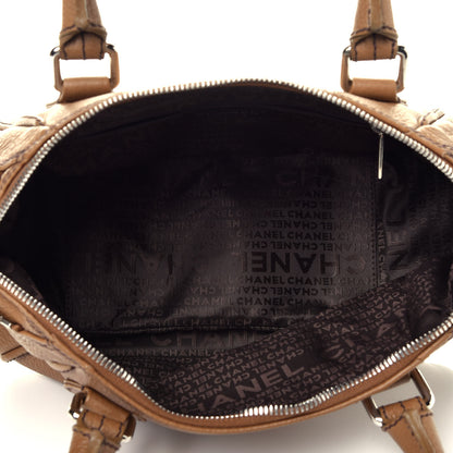 Chanel Calfskin Small Tassel Bowler Light Brown 5 of 9