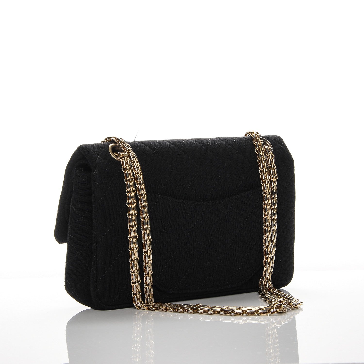 Chanel Jersey Quilted 2.55 Reissue 225 Flap Black 3 of 7