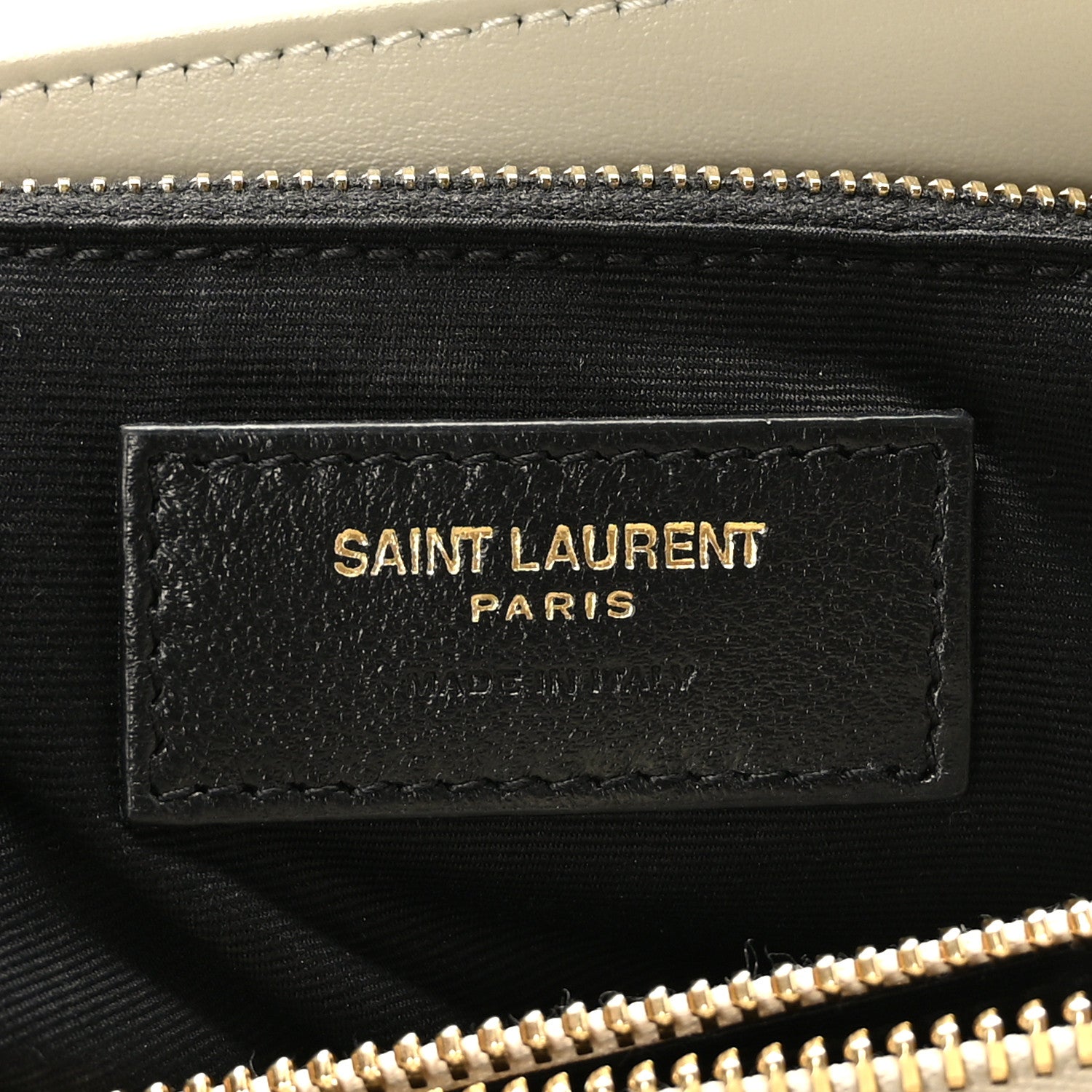Saint Laurent Calfskin Y Quilted Monogram Medium Loulou Chain Satchel Crema Soft 9 of 11