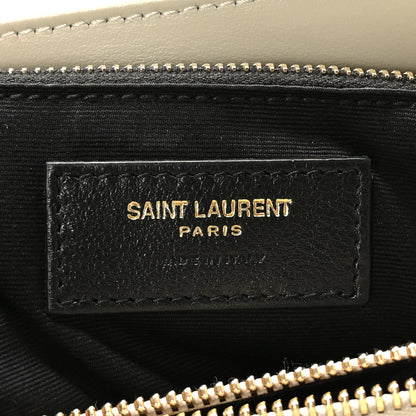 Saint Laurent Calfskin Y Quilted Monogram Medium Loulou Chain Satchel Crema Soft 9 of 11