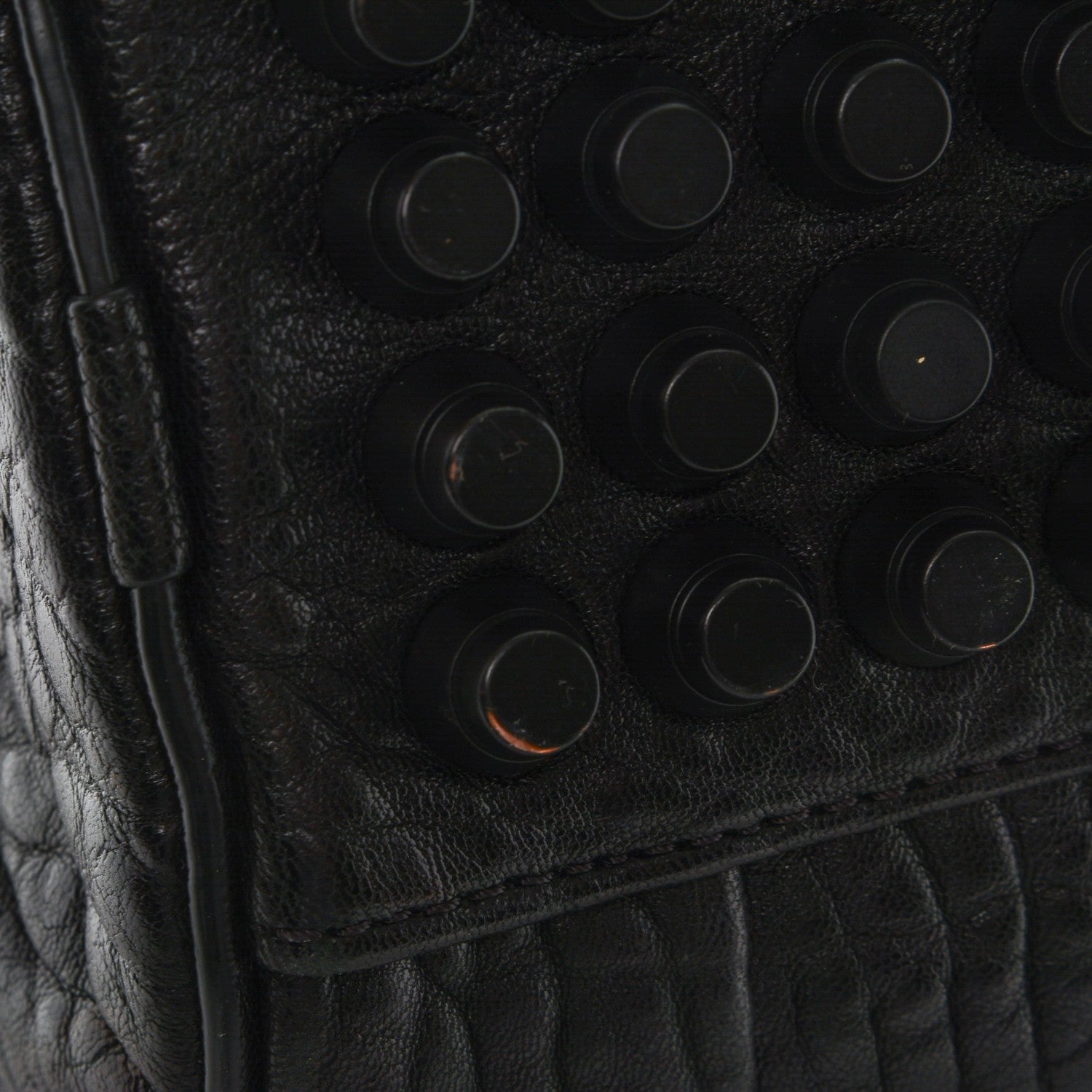 Alexander Wang Pebbled Lambskin Rockie Black Matte Black Hardware 8 of 9