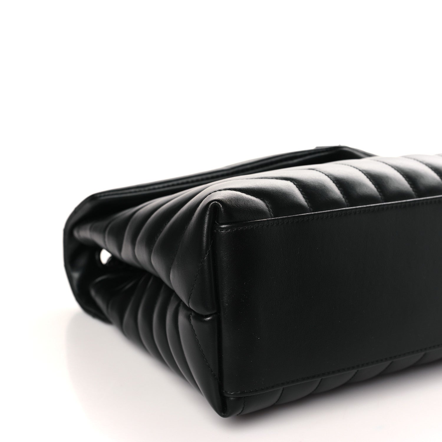 Saint Laurent Calfskin Y Quilted Monogram Monochrome Medium Loulou Chain Satchel Black 8 of 9