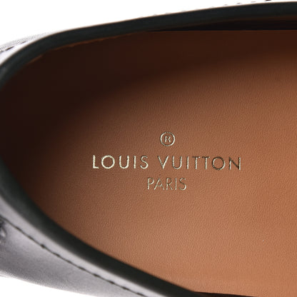 Louis Vuitton Smooth Calfskin Mens Hockenheim Moccasin Loafers 7 Green 7 of 9