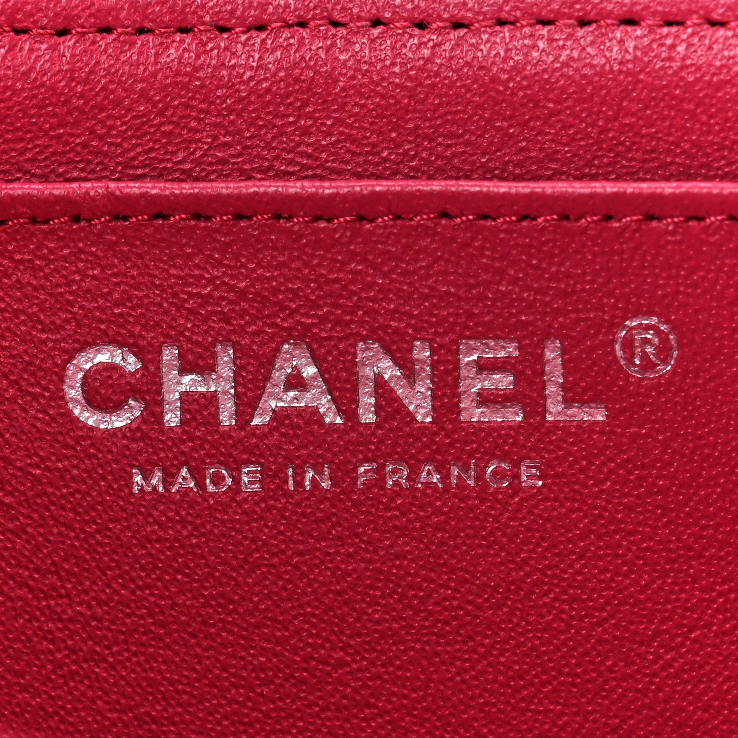 Chanel Caviar Quilted Mini Square Flap Red 6 of 11