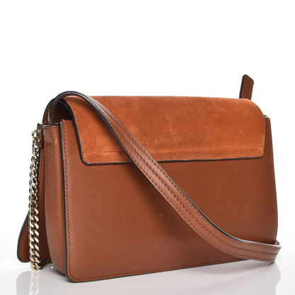 Chloe Suede Calfskin Small Faye Shoulder Bag Tobacco 3 of 10