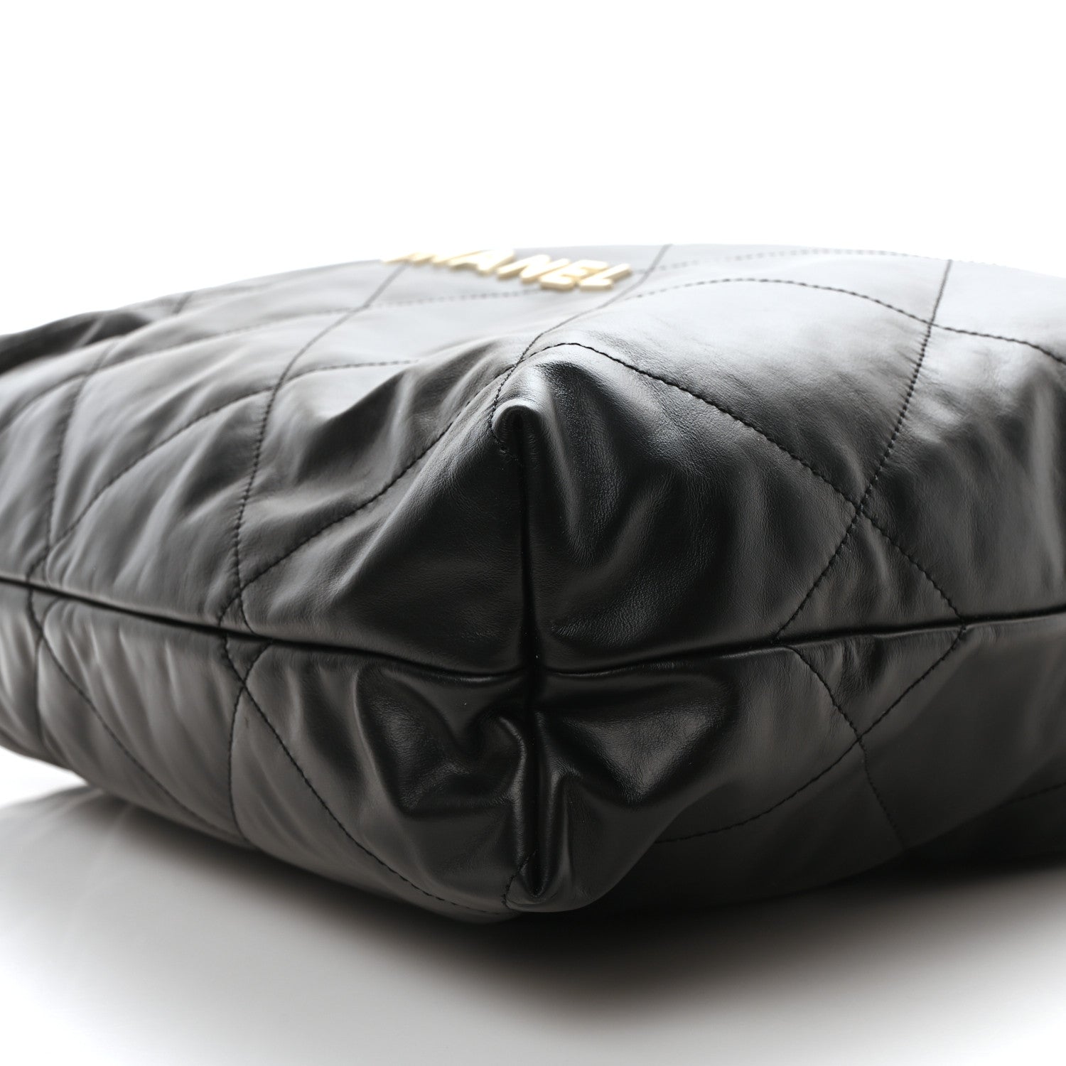 Chanel Calfskin Quilted Large Chanel 22 Black White 1699105