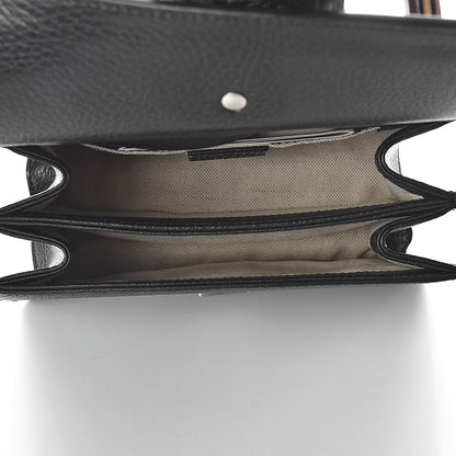 Gucci Dollar Calfskin Crystal Web Mini Dionysus Bamboo Top Handle Bag Black Black Diamond 5 of 10