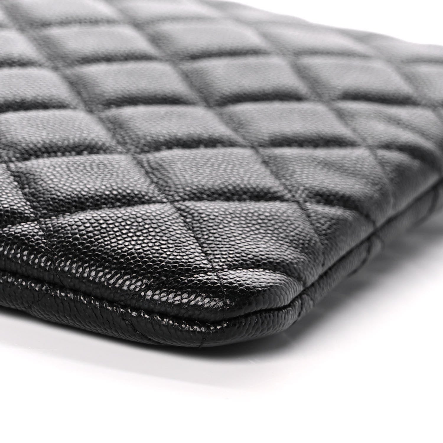 Chanel Caviar Quilted Medium Cosmetic Case Black 9 of 10