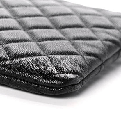 Chanel Caviar Quilted Medium Cosmetic Case Black 9 of 10