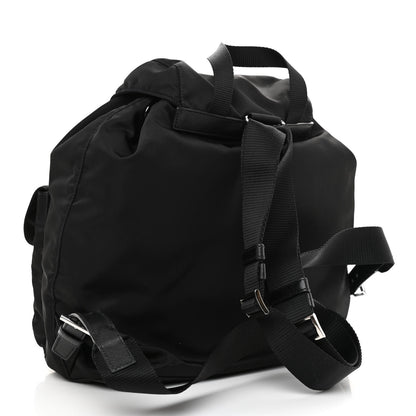 Prada Tessuto Nylon Saffiano Medium Backpack Black 3 of 9