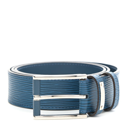 Louis Vuitton Epi 35mm Belt 95 38 Blue Celeste 1 of 6