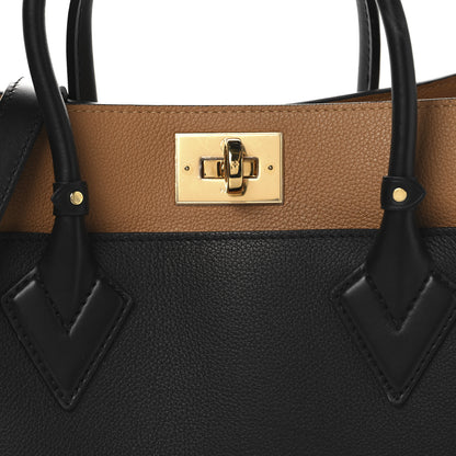 Louis Vuitton Calfskin Monogram On My Side MM Black 7 of 12