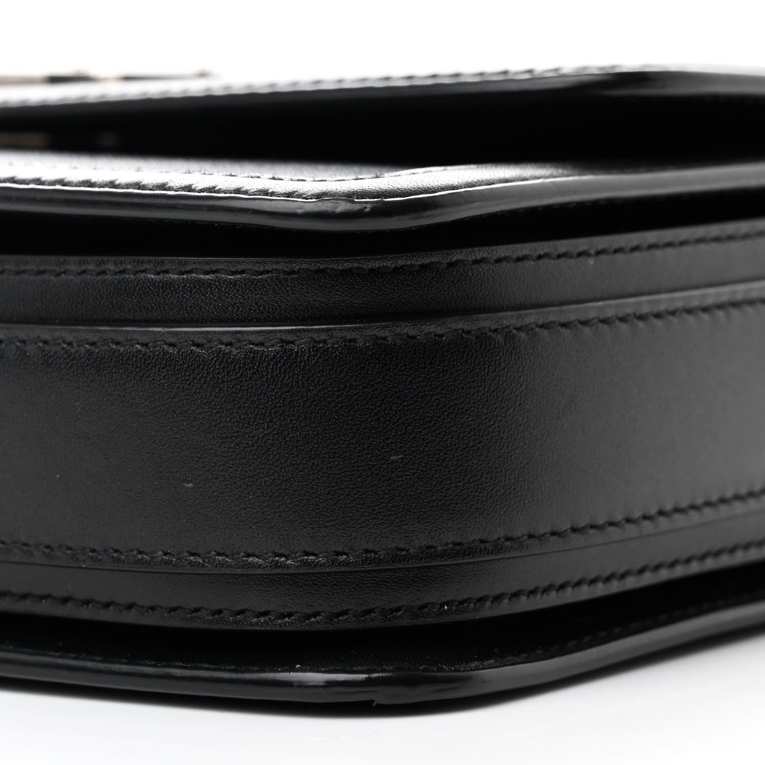 Saint Laurent Box Calfskin Monogram Medium Solferino Satchel Black 10 of 12