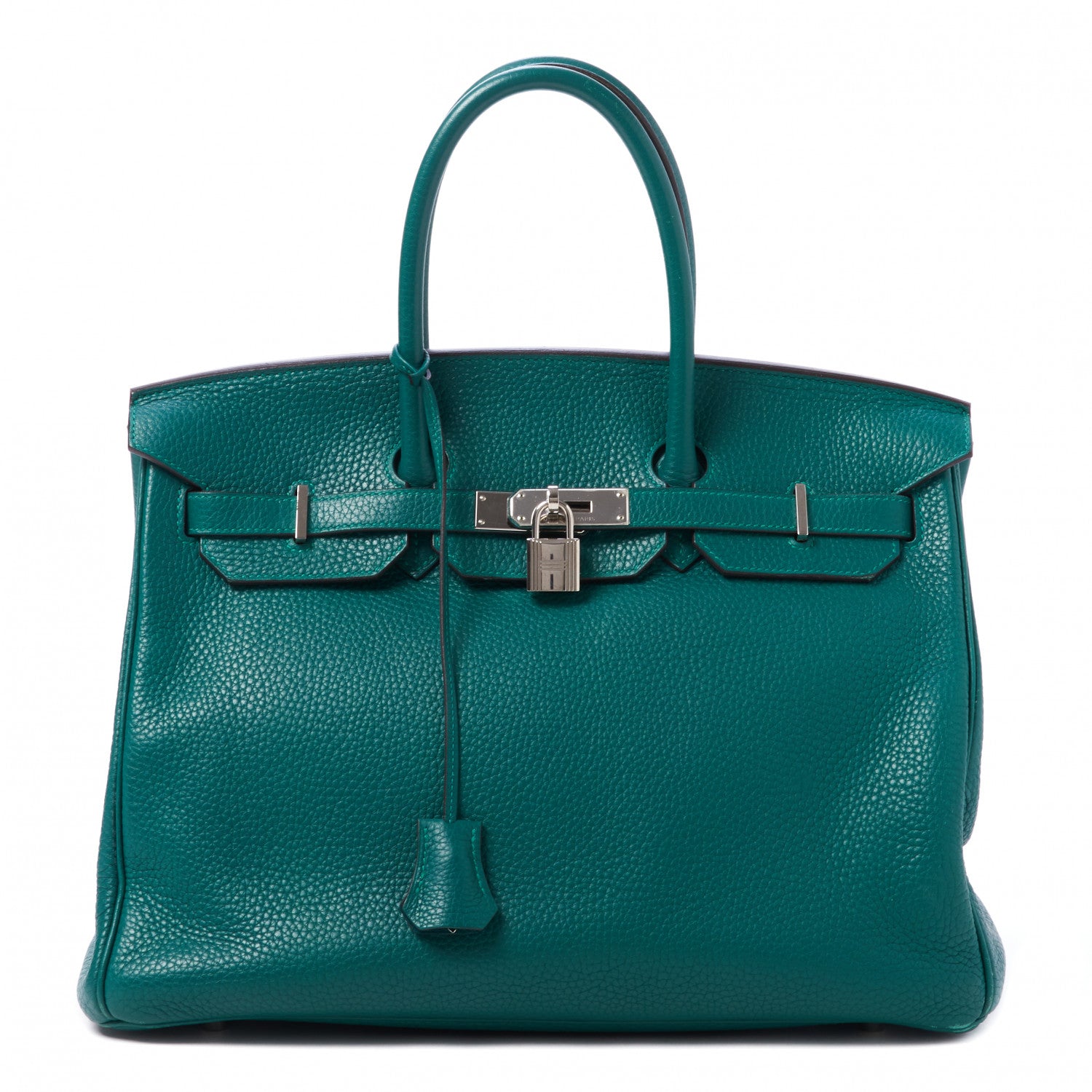 Hermes Taurillon Clemence Birkin 35 Malachite 1 of 30
