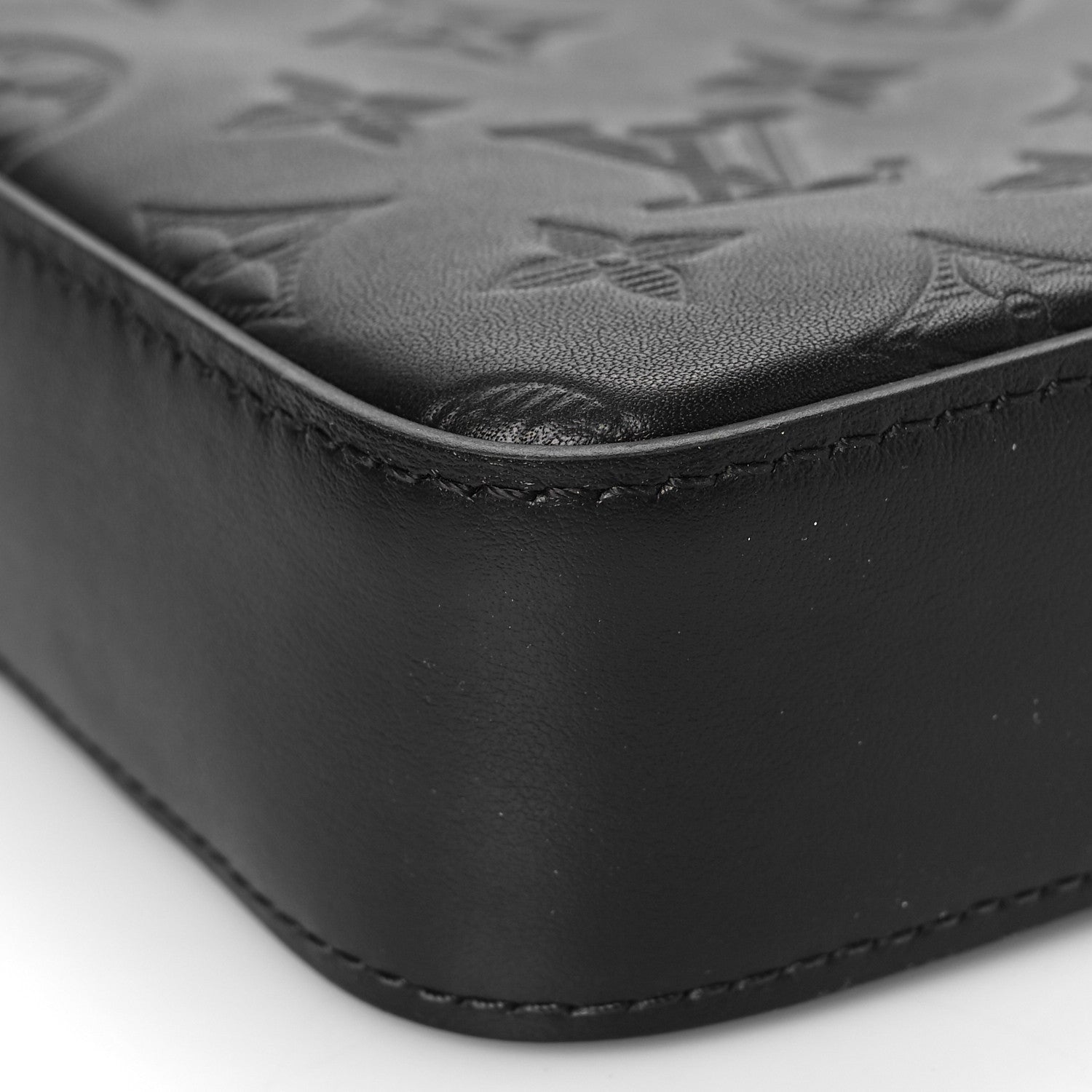 Louis Vuitton Calfskin Monogram Shadow Duo Messenger Black 6 of 8