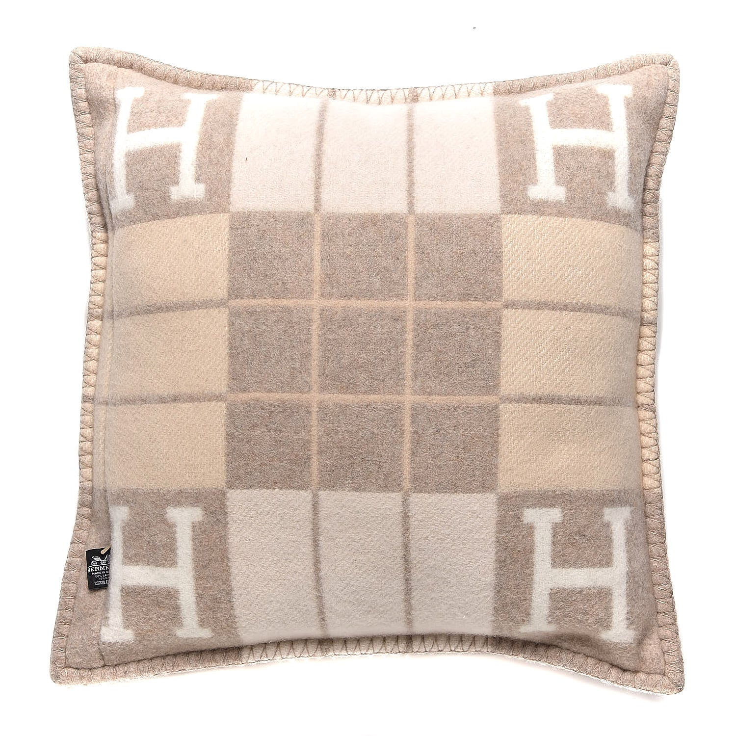 Hermes Wool Cashmere Avalon III Pillow PM Coco Camomille 3 of 5