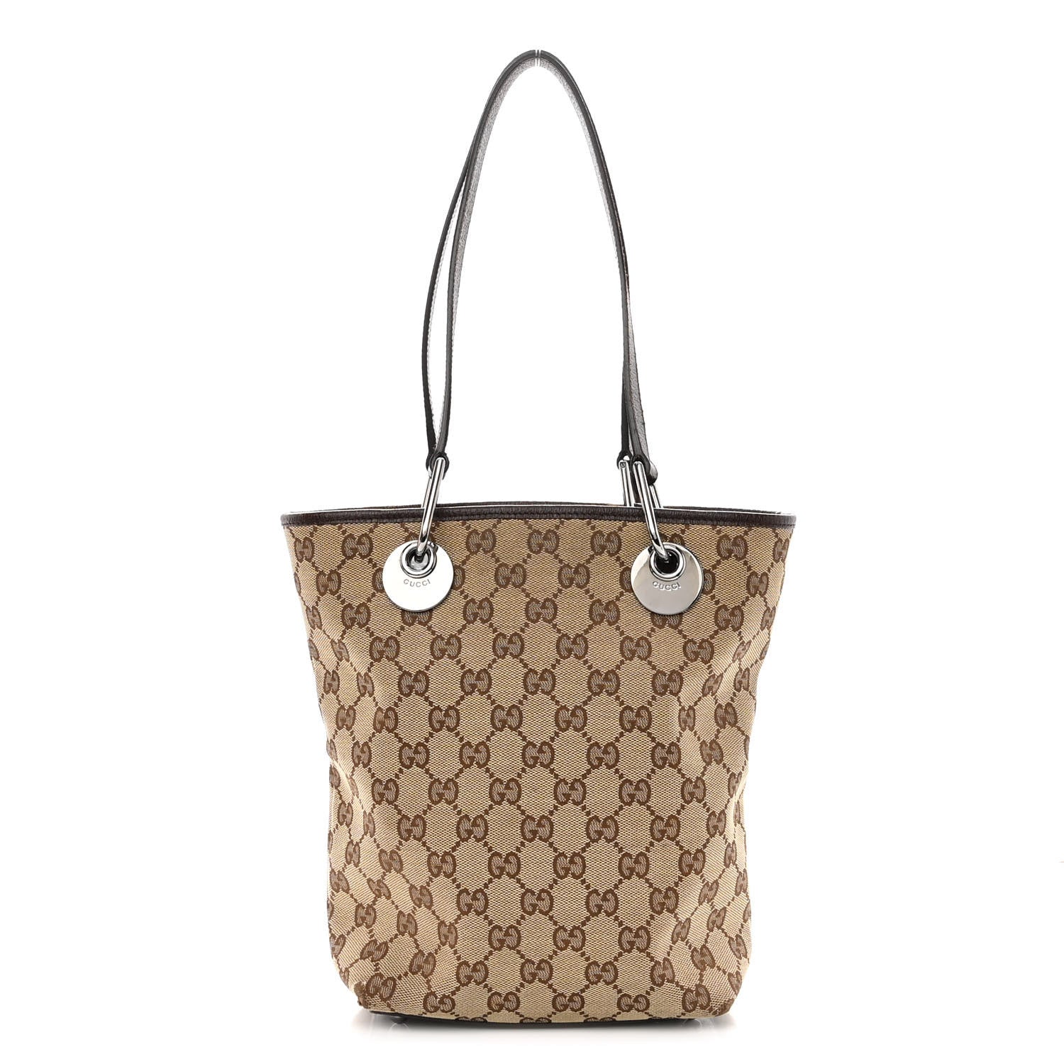 Gucci Monogram Small Eclipse Tote Brown 1 of 9