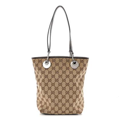 Gucci Monogram Small Eclipse Tote Brown 1 of 9