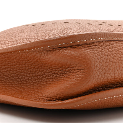 Hermes Taurillon Clemence Evelyne PM Gold 10 of 10