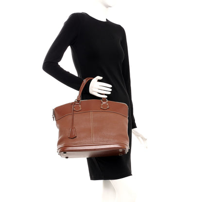 Louis Vuitton Suhali Lockit MM Sienne 2 of 13
