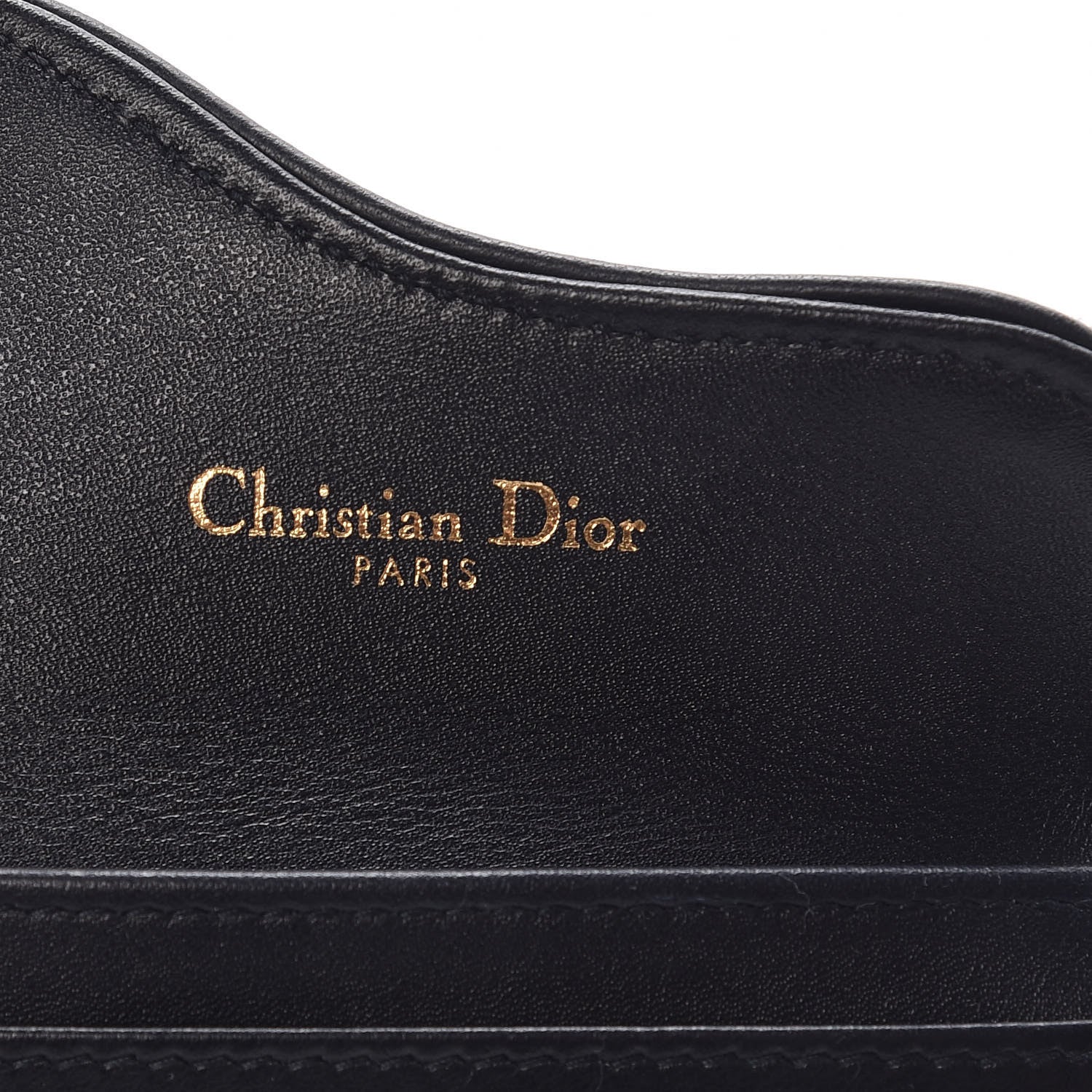 Christian Dior Oblique Saddle Card Holder Blue 6 of 8