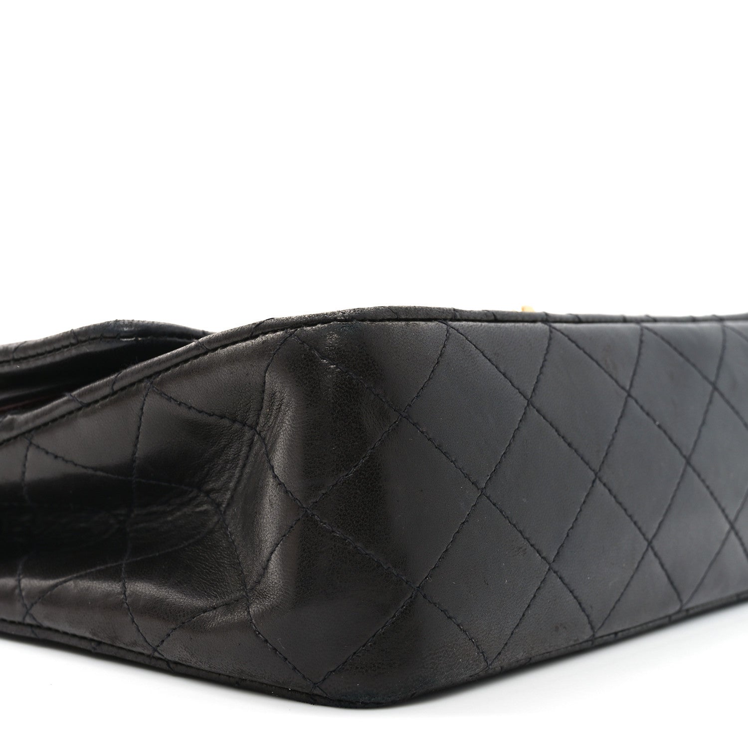 Chanel Lambskin Quilted Medium Double Flap Black 10 of 12