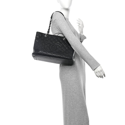 Chanel Caviar Quilted Grand Shopping Tote GST Black 2 of 15