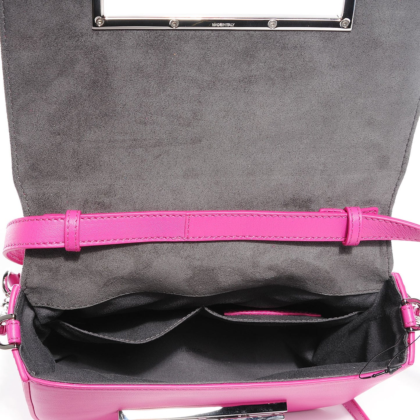 Smooth Calfskin 3Baguette Shoulder Bag Magenta