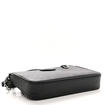Louis Vuitton Epi Easy Pouch On Strap Black 4 of 9