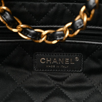 Chanel Shiny Calfskin Quilted Large Chanel 22 East West  Black 7 of 10