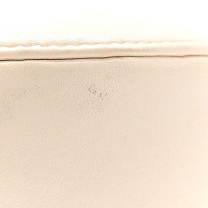 Chanel Lambskin Quilted Chanel 19 Round Clutch With Chain White 11 of 13