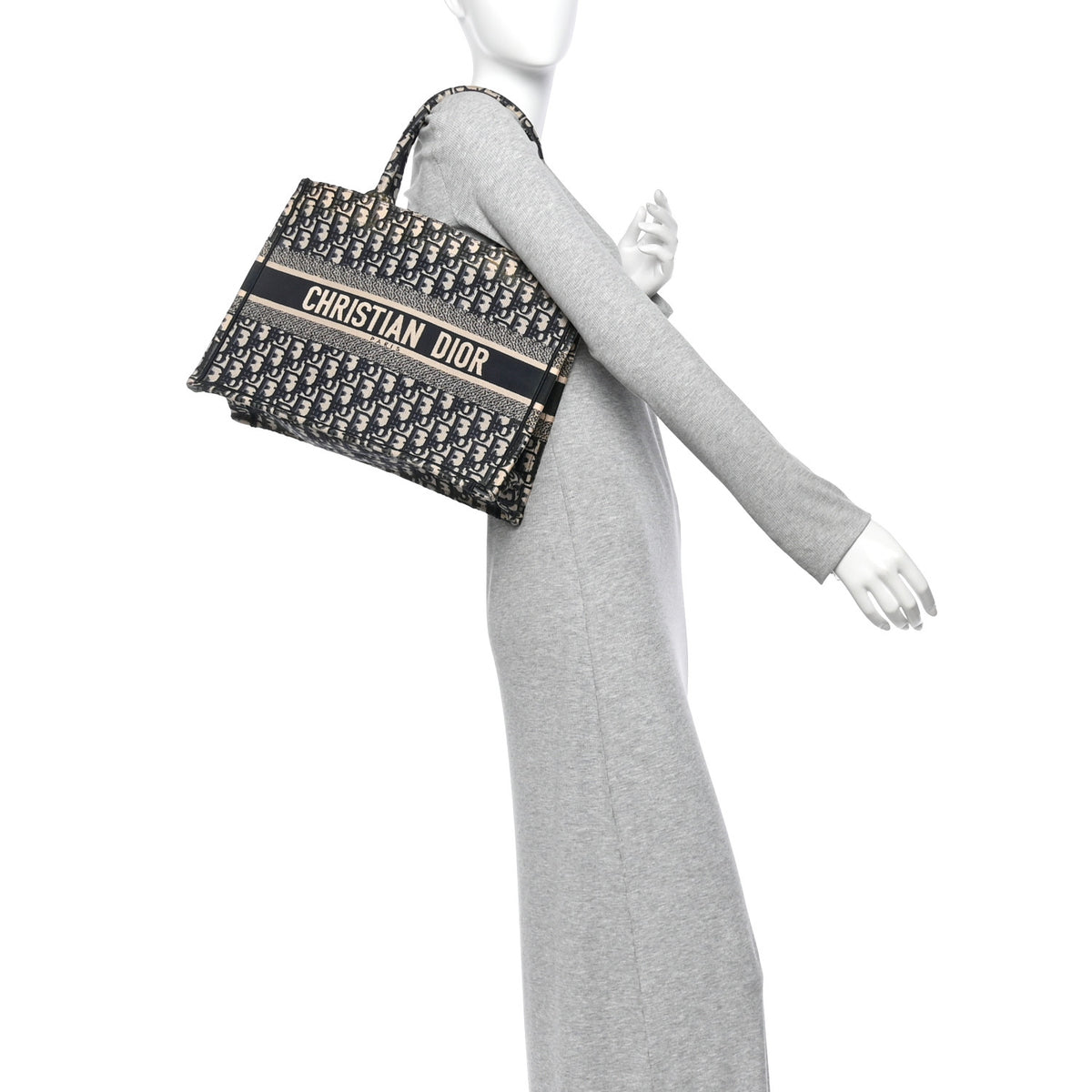 Oblique Medium Book Tote Blue Multicolor