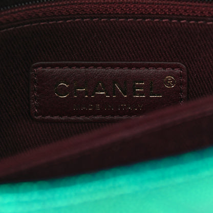 Chanel Metallic Caviar Quilted Mini Coco Handle Flap Blue 5 of 9